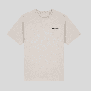 Heavy oversized unisex T-shirt Sharp-Go Natural Voorkant