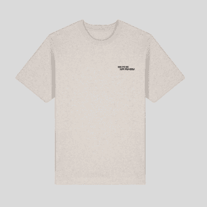 Heavy oversized unisex T-shirt Nucia-Forest Natural Voorkant