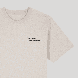 Heavy oversized unisex T-shirt Nucia-Forest Natural Voorkant Zoom