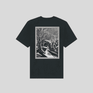 Heavy oversized unisex T-shirt Nucia-Forest Midnight Voorkant