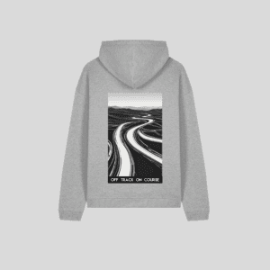 Heavy oversized unisex Hoodie The Ride -Going Nowhere grijs Achterkant