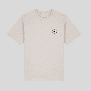 Heavy oversized unisex T-shirt The Ride-Going Nowhere White AchterkantHeavy oversized unisex T-shirt The Ride-Run Natural Voorkant